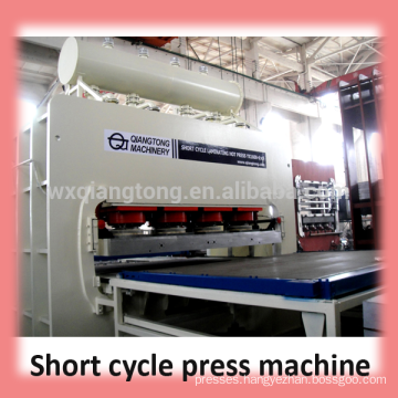 mdf laminating machine/wood based panel machinery/hot press melamine laminating machine